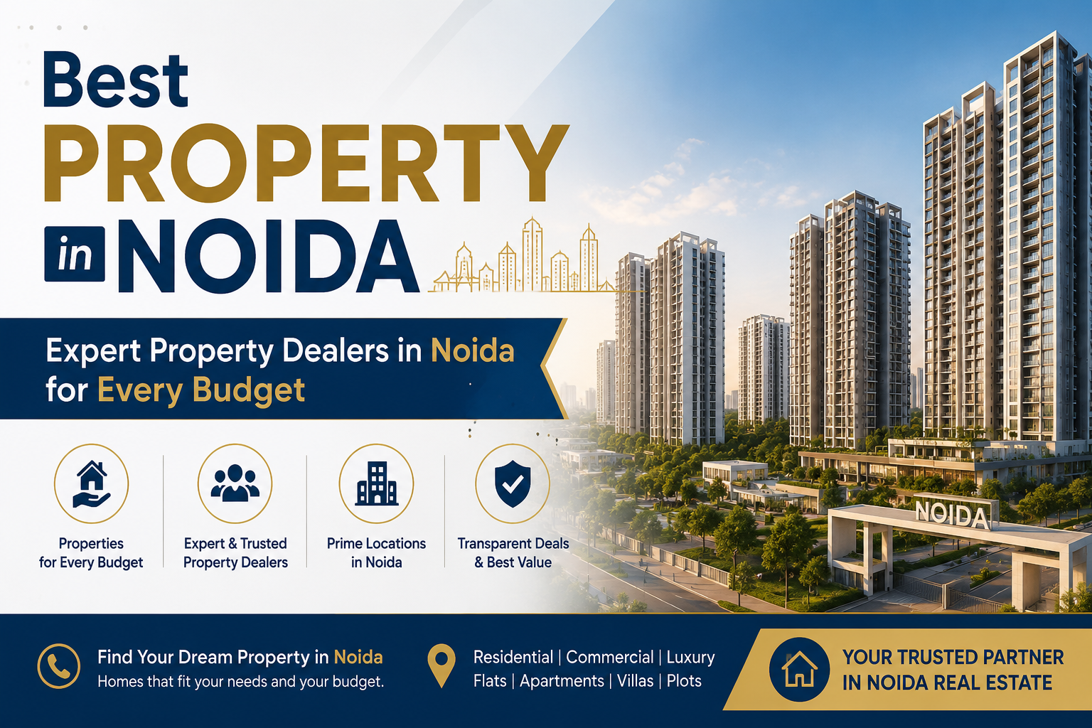 Expert Property Dealers in Noida for Every Budget