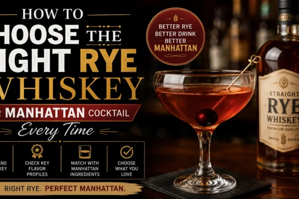 rye whiskey for manhattan cocktail