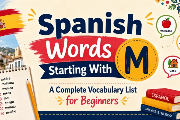 spanish words that start with m